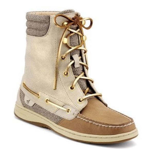 Sperry Top-Sider womens beige boots. Size 7.5. Nearly new, worn twice. - Picture 2 of 8